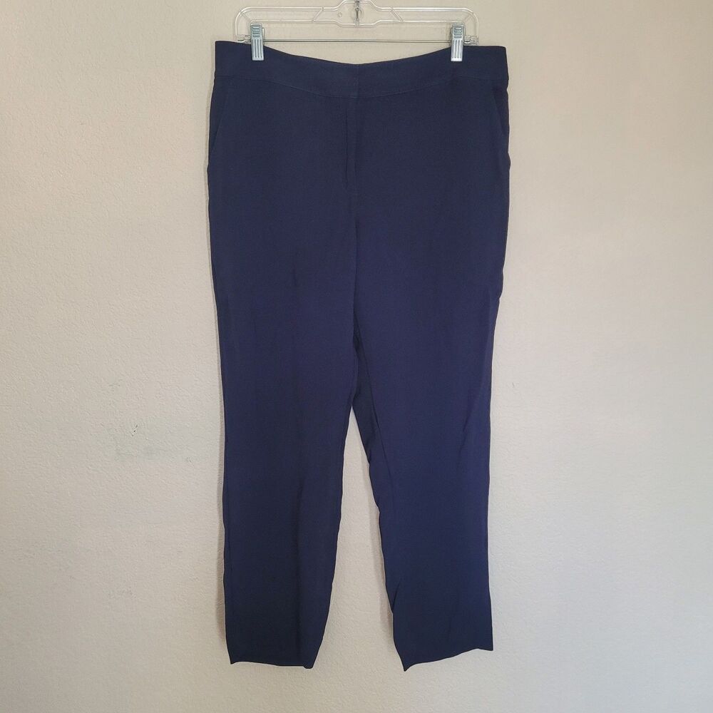 St. John Navy Straight Trousers